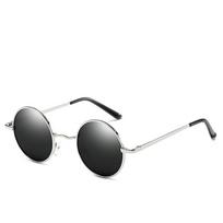 Fashionable Polarized Sunglasses, Fashionable Prince Glasses, Anti-UV Sunglasses, Round Glasses white
