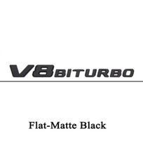 3D ABS raidės Automobilio lipdukai Sparno šoninė dalis V8 BITURBO Emblema Ženklelis Mercedes C63 G63 GLE63 S63 W222 W223 W205 W204 Priedai