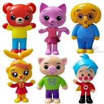 6 vnt./rinkinys Miela Plim Klouno Anime Figūrėlė Žaislas PVC Apšvietimo Ugdymo Modelis Lėlės Vaikams Dovana Stalo Dekoracijos