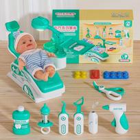 Vaikų apsimetinėjimo dantų gydytoju žaidimo žaislų rinkinys Vaikų gydytojo vaidmenų žaidimo priedai Simuliuotas medicinos įrankis Scenos žaidimo žaislas
