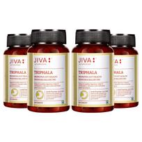 Jiva Triphala Tabletės 500mg  120 Tablečių X 4 Pakuotės Ajurvedinė Virškinimo Pagalba Gerina Žarnyno Sveikatą Palengvina Vidurių Užkietėjimą