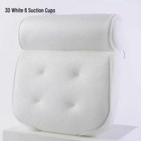 3D Mesh Non-Slip Bathtub Pillow with Suction Cups - Machine Washable Bath Cushion and Backrest. 35x40x8 cm