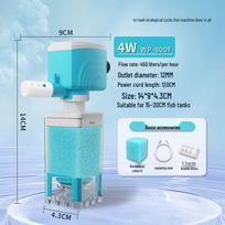 Aquarium Circulation & Siphon System: Filter, Aerator, Anti-Backflow, Anti-Flush, Fish Toilet.