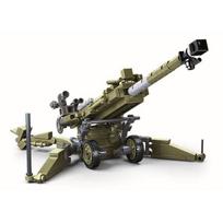 258 VNT. Antrojo pasaulinio karo Armijos lengvojo haubicos modelio konstravimo kaladėlės Mažos dalelės Suderinamos Vaikų kaladėlės Žaislai Statybos rinkiniai Berniuko dovana