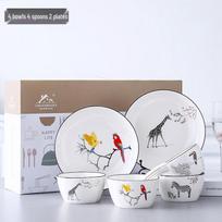 Wutuo Animacinių Gyvūnėlių Keramikos Stalo Indų Rinkinys