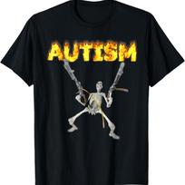 Autizmo Skeletas Juokingas Keistai Konkretus Dank Memas Marškinėliai S juoda