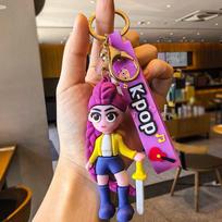 K-Pop Demonų Medžiotojai Anime Figūrėlė Lėlė Raktų pakabukas Kūrybiškas Kuprinės Raktų pakabukas Tigras Rumi Mira Zoey Sussy Figūrėlė Lėlė Gerbėjų Dovana