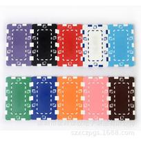ABS Square Mahjong Poker Chips Set žalia