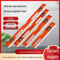 High-Precision Die-Cast Aluminum Magnetic Spirit Level Ruler 30cm