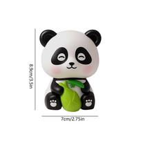 Panda Supurtomas Galva Prietaisų Skydelio Papuošalai Mielas Automobilio Prietaisų Skydelis Panda Saulės Energija Varomas Supurtomas Galva Papuošalai Automobilio Interjero Puošmenos