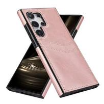 Piniginė su kortelių dėklu telefono dėklas Samsung Galaxy S23 FE S25 S24 S22 Ultra Plus odinis apsauginis dėklas Samsung S25 Ultra juoda