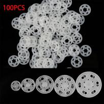 100pcs 7mm/10mm/13mm/15mm/18mm ABS Plastic Snap Fasteners Press Button Stud Sewing Accessory DIY Crafts Handmade 7mm
