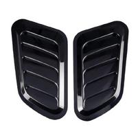Pack of 2 ABS Decorative Car Hood Vent Intake Covers Suitable for Wind Speed Reduction and Vehicle Balances Improvement