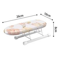 Kompaktiška sulankstoma rankovių lyginimo lenta: Nešiojama mini kabykla marškiniams ir aksesuarams 26*11*8cm