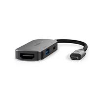 Nedis USB Multi-Port-Adapter USB 3.2 Gen 1 - USB-C™ Stecker, HDMI™ Ausgang, USB-A Buchse, USB-C™ Buchse (CCGB64230GY01)