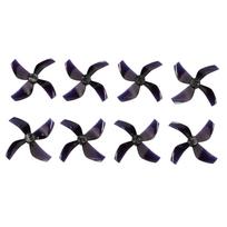 Gemfan 2020 Four-blade Drone Propellers Black, 8 Pieces