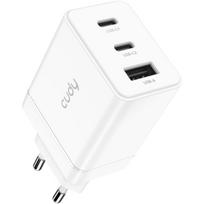 CUDY 3-Port 67W USB-C Charger with EU Plug CH67_EU - Router - 3-Port