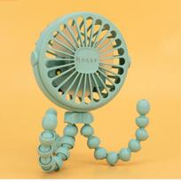 Portable Baby Stroller Fan USB Electric Fan Outdoor Fan Clip-on 600mAh Folding Rechargeable Fans Silent Electric Fan Cooler
