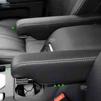 Šoninės sėdynės porankio rankenos odinė apdailos dangtelis Land Rover Discovery 3 4 2004-2016, Range Rover Sport 2005-13 Juodai-raudona