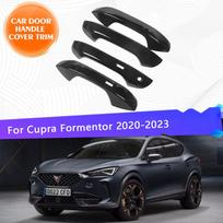 Skirta Cupra Formentor   2022 2023 Chromuotos Automobilio Durų Rankenėlių Apdailos Rinkinys Chromuotos Automobilio Išorinės Dalys Stilius Carbon Fiber Set white