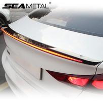 SEAMETAL LED Spoilerio Šviesa 130cm Anglies Pluošto Spoileris Srauto Lempa Posūkio Signalo Stabdymo Įspėjamoji Lempa Automobilio Stilius Galinis Uodegos 120cm Full Function