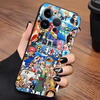 Juodas minkštas telefono dėklas, skirtas iPhone 13 12 11 17 Pro Max XS 17Air 15 16 14 Plus XR 7 8 One Piece Super Cool Zoro Luffy iPhone 13 mini