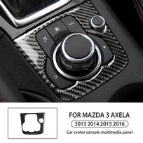 Automobilio centrinės konsolės multimedijos skydelio apdaila Mazda 3 Axela 2013 2014 2015 2016 anglies pluošto Car Stickers Dropshipping RHD