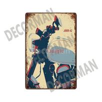 [DecorMan] JAWA BSA Motociklai Metaliniai ženklai Plakatas Vintažiniai paveikslai Individualus klubo dekoras LTA-1704 Vintažinis dekoras 20x30cm（7.8x11.8inch）