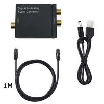Optinis Skaitmeninis Stereo Garsas SPDIF Toslink Koaksialinis Signalas į Analoginį Keitiklį DAC Lizdas 2*RCA