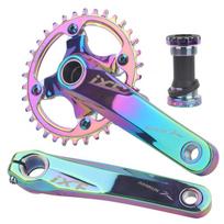 IXF integruotas švaistiklis Mtb švaistiklio svirties dviračiui Hollowtech 104 Bcd švaistiklis 2 karūnos 32/34/36/38T kalnų dviračio jungtis Colorful Crankset