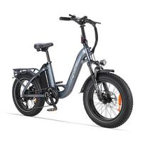 CYRUSHER Rumble2.0 20  elektrinis dviratis moterims 250W variklis 48V 18Ah baterija pilka