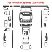 Anglies pluošto juodi lipdukai automobilio salono priedai, skirti „Porsche Cayenne Sport“ visureigiui 2003 2004 2005 2006 2007 2008 2009 m. Shallow Light