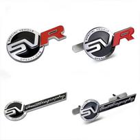 1 vnt. 3D metalinis lipdukas SV SVR ženklelis Emblema Lipdukai Automobilio stilius For Range Rover Evoque Defender Discovery Automobilio S-01