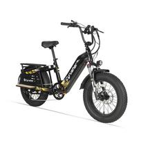 Cyrusher Glider Elektrinis krovininis dviratis su 52V 15,6AH baterija juoda
