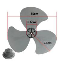 16 colių plastikinio ventiliatoriaus mentės pakeitimas su veržlės dangteliu stovimiems ir stalo ventiliatoriams. Lengvas ir mažo triukšmo dizainas juoda