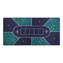 Poker Table Top Layout for Poker Games, 40x20 In Texas Hold'em Poker Rubber Mat Small Green Flower