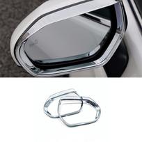 For Toyota C-HR CHR 2016-2023 Carbon/Chrome Car side door rearview turning mirror rain eyebrow decor sticker Cover Chrome