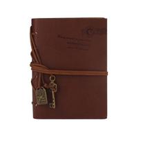 160 Page Classic Vintage Leather Blank Pages Journal Diary Notebook CO