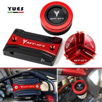 Skirta Yamaha MT07 TRACER MT-07 2014-2022 motociklo cilindro dangtelio priekinio galinio stabdžių skysčio rezervuaro dangtelio alyvos užpildui Oil filler cap-Blue
