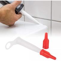8 vnt./pakuotėje Atsarginiai klijų antgaliai Silikoninio vamzdelio antgalis Sandarinimo dangteliai Daugkartinio naudojimo sandariklio įrankis Red Hat+Hard plastic nozzle with ears