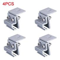 4pcs Solar Panel Bracket Roof Mounting Fixing Clamp Aluminum Alloy Photovoltaic Panel Fixing Clips Solar System Accessorie