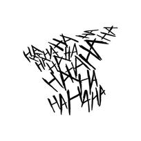 hahaha Joker car stickers scratches to block personality creative bumper stickers car glass juoda