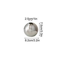 1/3pcs Round Ball Vase Geometric Flower Pot Flower Arrangement Craft Living Room Decoration Decorative Ornament Modern SML 3pcs