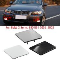 Skirta BMW 3 serijos E90 E91 320i 325i 330i 328i 2005-2008 automobilio priekiniam buferiui priekinių žibintų ploviklio purškiamo purkštuko purkštuko dangtelio dangtelis unpainted left