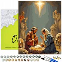 Tapymas pagal numerius, Šventoji naktis, 40x50, Oh-art, ANG1023, 40x50 cm