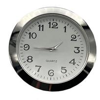 Galinė dalis 45mm Kvarcinis judėjimas Laikrodis Laikrodžio įdėklas Atsparus įbrėžimams stiklas Sidabro spalvos rėmelis Nerūdijančio plieno galinė dalis