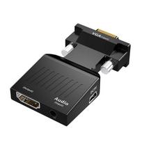VGA į HDMI adapteris su garso kabeliu, PC ir laptopui