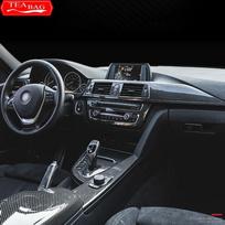 Anglies Pluošto Rašto Automobilio Lipdukai Pavarų Perjungimo Skydelio Dangtelis Interjero Apdaila BMW F30 F31 F32 F36 3 4 Serijai 2013- G