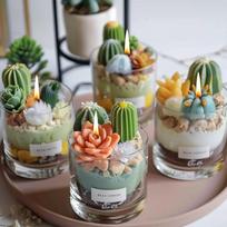 Succulent Molds For Candles Chocolate Mold Candle Molds 10X Resin Molds 3D Succulent Cactus Epoxy Mold For Candle Soap Wax Resin spain gray