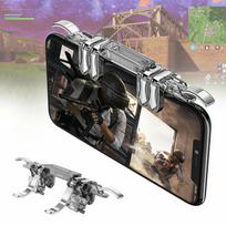 6 pirštų valdiklio trigerio žaidimo ugnies mygtuko rankena žaidimų pultelis, skirtas PUBG iOS Android kaip parodyta spalva